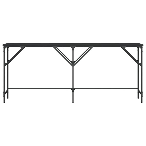 vidaXL Konsolentisch Schwarz 180x29x75 cm Holzwerkstoff