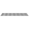 vidaXL Treppe Tritt Rechtwinklig 2 pcs Silber 50 x 20 cm Aluminium