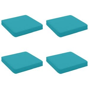 vidaXL 4-teilige Sitzkissen VUGHT 4 pcs 100 % Polyester T&uuml;rkis