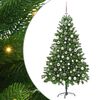 vidaXL Weihnachtsbaum mit 300 LEDs mit Ständer Grün 180 cm PE