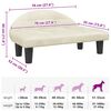 vidaXL Hundebett Creme 70x52x30 cm Samt