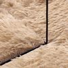 vidaXL Teppich Shaggy Hochflor NAVARRA Beige 160x160 cm Polyester