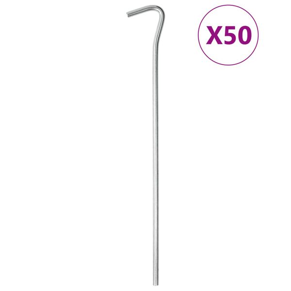 vidaXL Zeltheringe 50 Stk. 23 cm &Oslash;5 mm Verzinkter Stahl