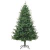 vidaXL K&uuml;nstlicher vorbeleuchteter Weihnachtsbaum Gr&uuml;n 180 cm