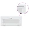 vidaXL Kellerfenster Innenseite Farbe Wei&szlig; RISOR 90 x 45 cm