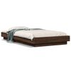 vidaXL Bettgestell Braun Eichen-Optik 75x190 cm Holzwerkstoff