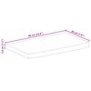 vidaXL Tischplatte mit Baumkante 60x20x3,8 cm Massivholz Mango