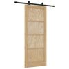 vidaXL Schiebet&uuml;r ORKDAL Natur 83 x 202 cm Massives Kiefernholz