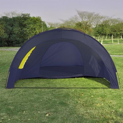 vidaXL Campingzelt Polyester 6 Personen Blau Gelb