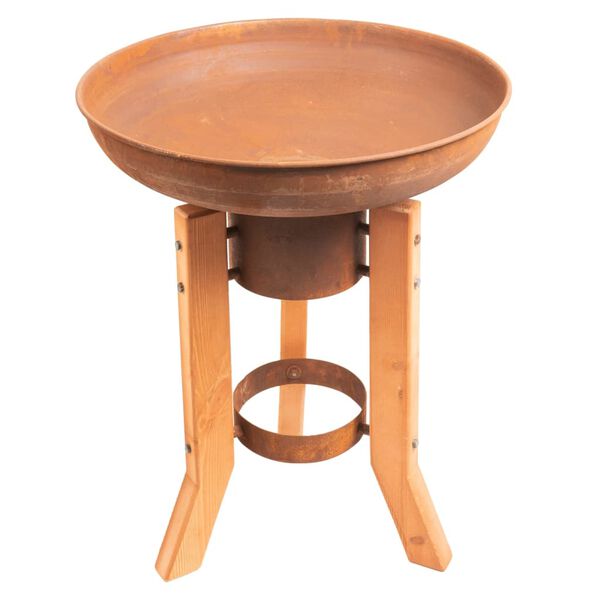 RedFire Handgefertigte Feuerschale Woody Rostbraun Stahl