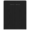 vidaXL Sideboard Schwarze Eiche 60x30x75 cm Holzwerkstoff