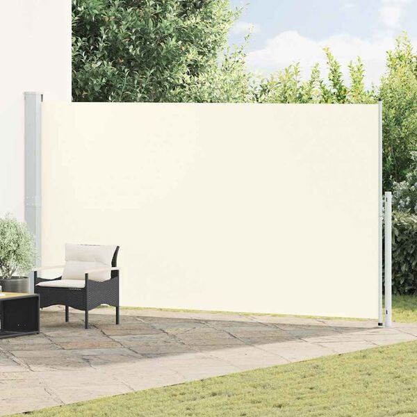 vidaXL Seitenmarkise Ausziehbar 200x500 cm Creme