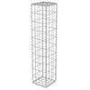 vidaXL Gabionenwand mit Abdeckung Verzinkter Stahl 20&times;20&times;100 cm
