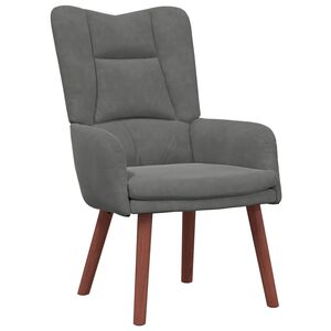 vidaXL Sessel Dunkelgrau 63 x 67 x 94 cm Samt