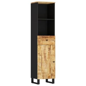 vidaXL Badschrank 38x33x160 cm Massivholz Mango
