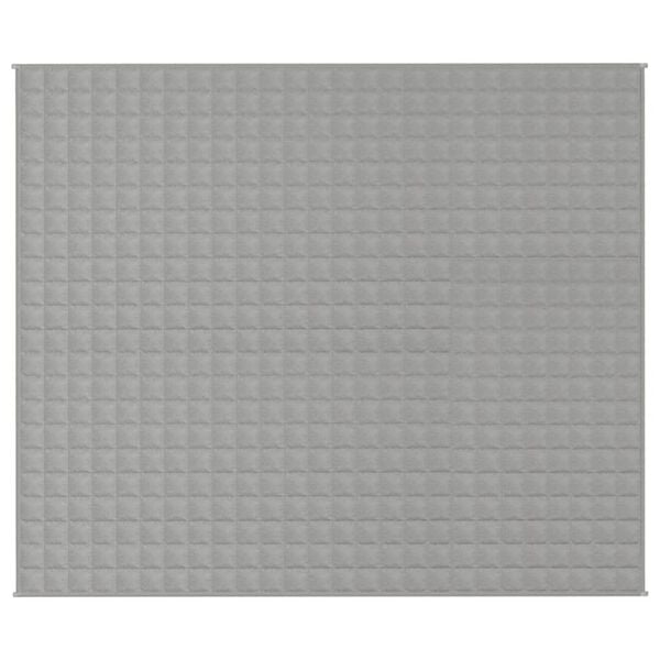 vidaXL Gewichtsdecke Grau 220x260 cm 15 kg Stoff
