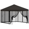 vidaXL Garten Pavillon mit Seitenw&auml;nden 3 x 3 m Anthrazit