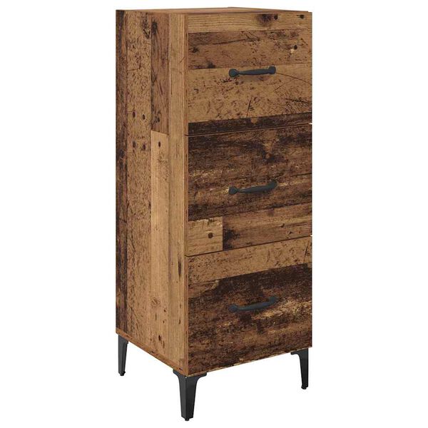 vidaXL Sideboard Altholz 34,5 x 34 x 90 cm Holzwerkstoff