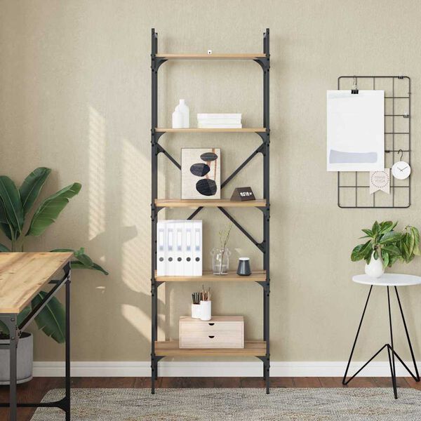 vidaXL B&uuml;cherregal Artisan-Eiche 56 x 32 x 174 cm Holzwerkstoff