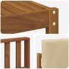 vidaXL Outdoor-Sofagarnitur mit Kissen 7 pcs Natur und Beige