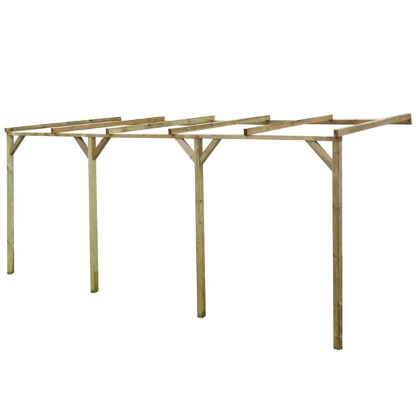 vidaXL Anlehn-Pergola B-Ware 2x5x2,2 m Massivholz Kiefer Impr&auml;gniert