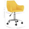 vidaXL Esszimmerst&uuml;hle 4 Stk. Drehbar Gelb Stoff