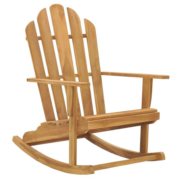 vidaXL Adirondack-Schaukelstuhl Massivholz Teak
