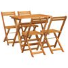vidaXL Bistrogarnitur 5 pcs &Ouml;l-Natur Massivholz Akazie