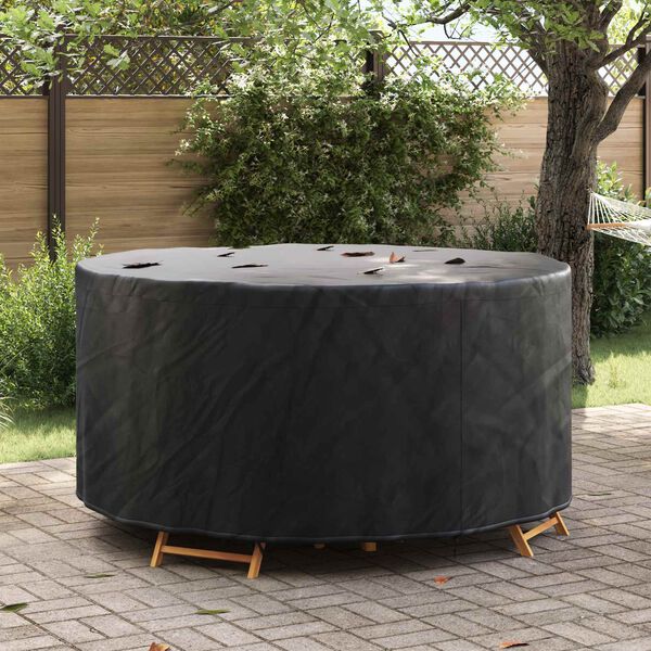 vidaXL Gartenmöbelabdeckung Schwarz 182 x 182 x 85 cm 210D-Gewebe