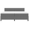 vidaXL Boxspringbett Hellgrau und Weiß 203 x 200 x 88 cm Cordstoff