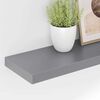 vidaXL Schwebende Wandregale 4 Stk. Grau 120x23,5x3,8 cm MDF