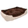vidaXL Warmes Hundebett mit Polsterkissen XL