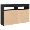 vidaXL Sideboard Schwarz 116 x 30 x 75 cm Holzwerkstoff