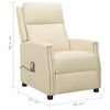 vidaXL Massagesessel Creme Kunstleder