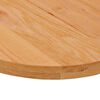 vidaXL Tischplatte Hellbraun 100x50x4 cm Massivholz Eiche Oval