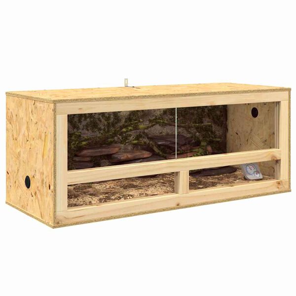 vidaXL Terrarium Braun 100 x 40 x 40 cm OSB