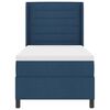 vidaXL Boxspringbett mit Matratze mit Kopfteil Blau 200 x 100 cm Stoff