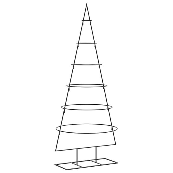 vidaXL Metall-Weihnachtsbaum für Dekorationen Schwarz 150 cm