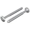 vidaXL Holzschrauben 2 Stk. Silber M6 x 70 mm Stahl