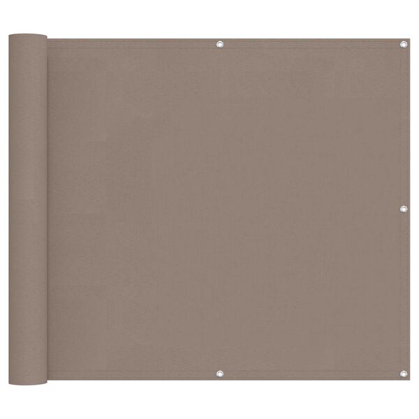 vidaXL Balkonsichtschutz Taupe 100 x 1000 cm Oxford-Stoff