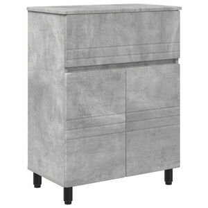 vidaXL Waschtisch Betongrau 60 x 35 x 80 cm Holzwerkstoff