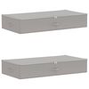 vidaXL Aufbewahrungsbox 2 stk. Vliesstoff 100 x 50 x 18 cm 90 l Grau