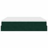 vidaXL Ottoman-Bett mit Matratzen Dunkelgr&uuml;n 200x200 cm Samt