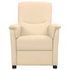 vidaXL Relaxsessel Elektrisch Creme Stoff