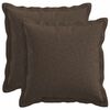 vidaXL Kissenbezug 2 stk. HOUTEN Taupe 40 x 40 cm Kunstleinen