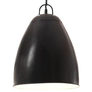 vidaXL H&auml;ngelampe Industriestil 25 W Schwarz Rund 32 cm E27