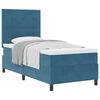 vidaXL Boxspringbett mit Matratze Dunkelblau 80 x 200 cm Samt