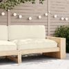 vidaXL Palletkissen geeignet für Sitz Creme 120 x 80 x 12 cm