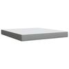 vidaXL Boxspringbett mit Matratze Hellgrau 180x200 cm Stoff