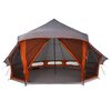 vidaXL Familien-Tipi-Zelt mit Dach Grau und Orange 508 x 470 x 300 cm